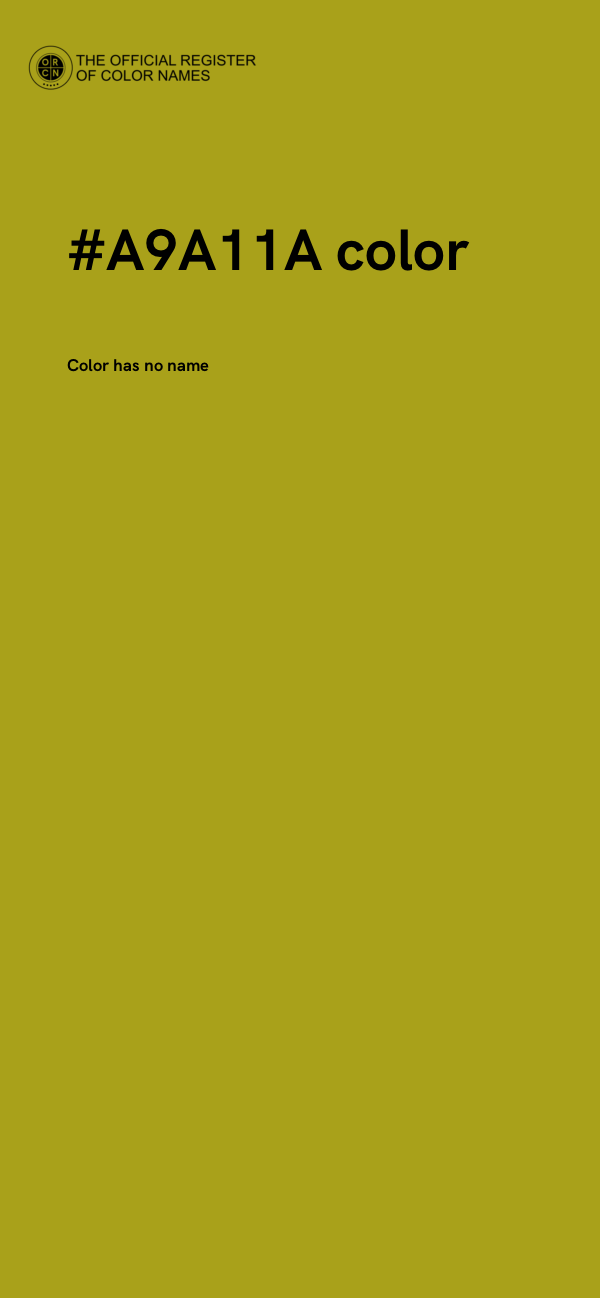 #A9A11A color image