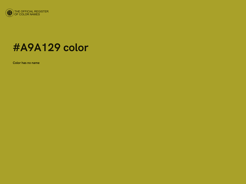 #A9A129 color image