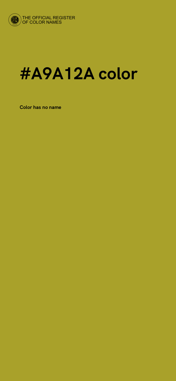 #A9A12A color image