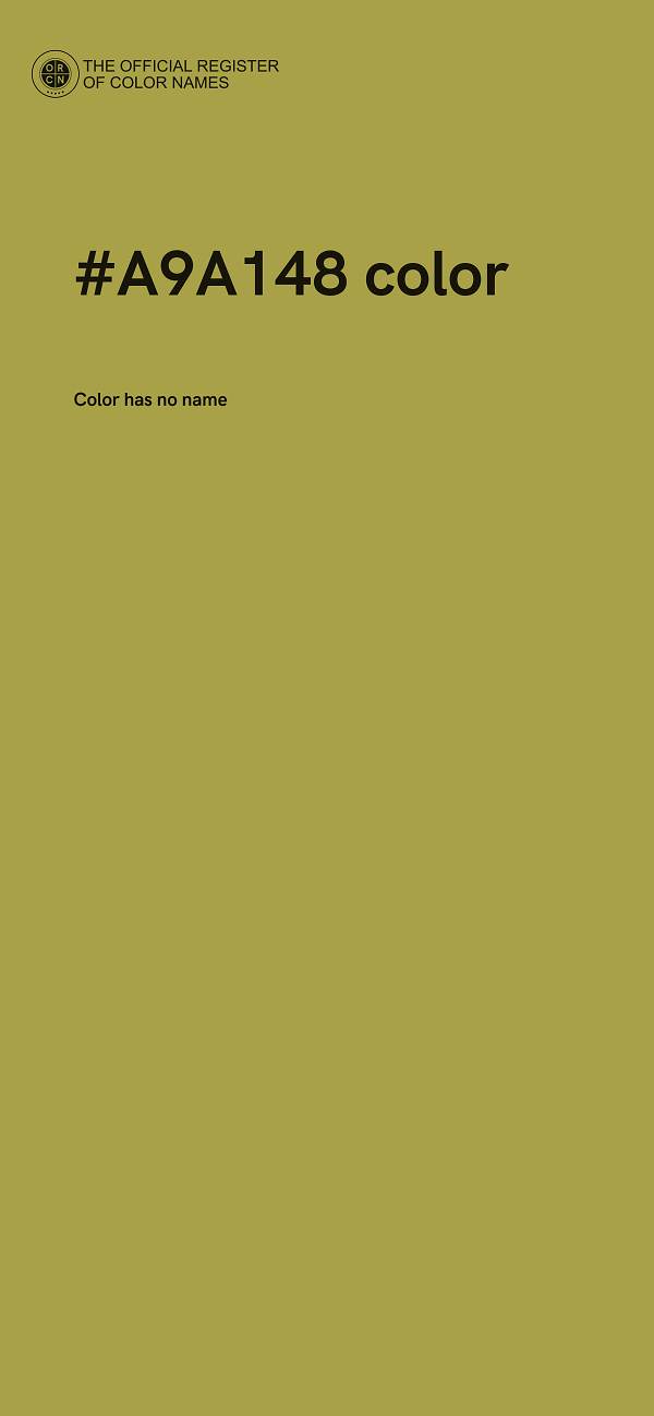 #A9A148 color image