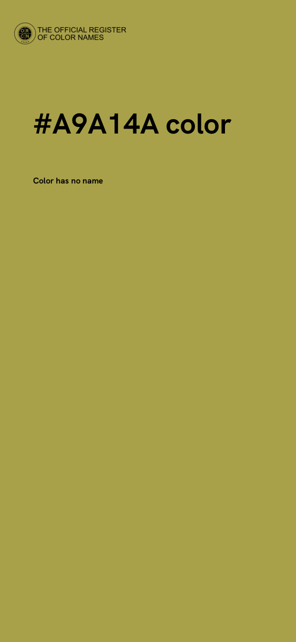 #A9A14A color image