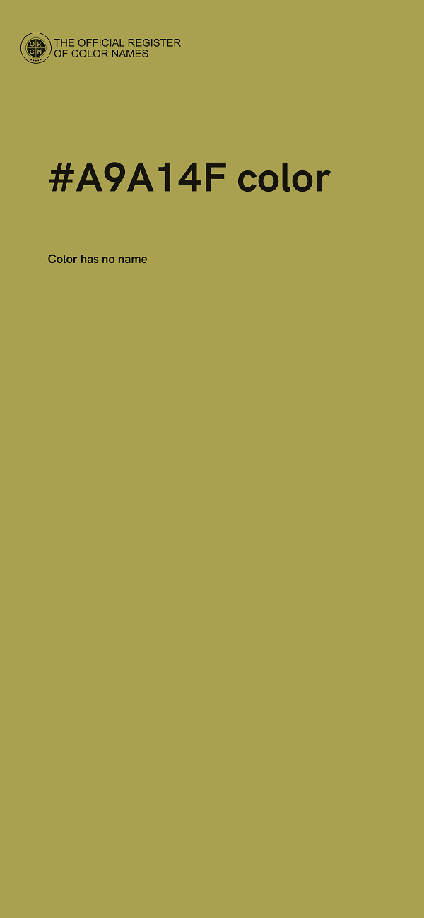 #A9A14F color image