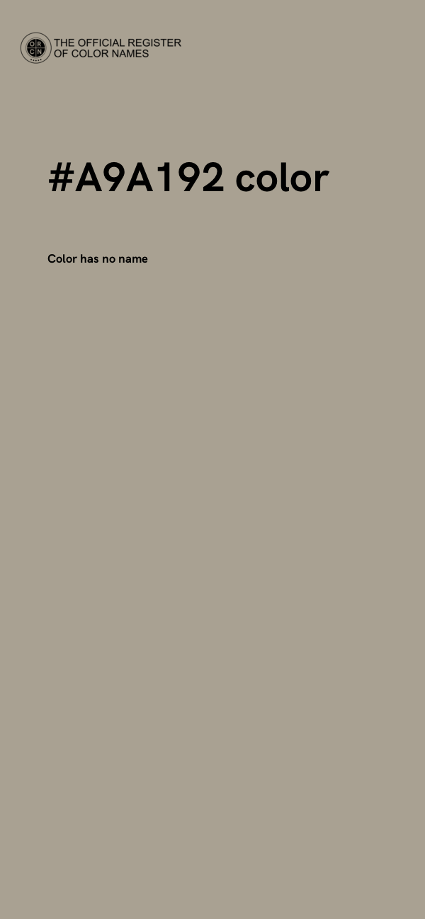 #A9A192 color image
