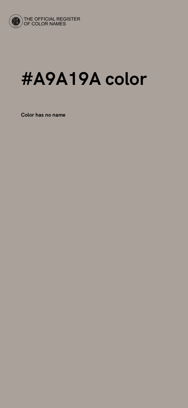 #A9A19A color image