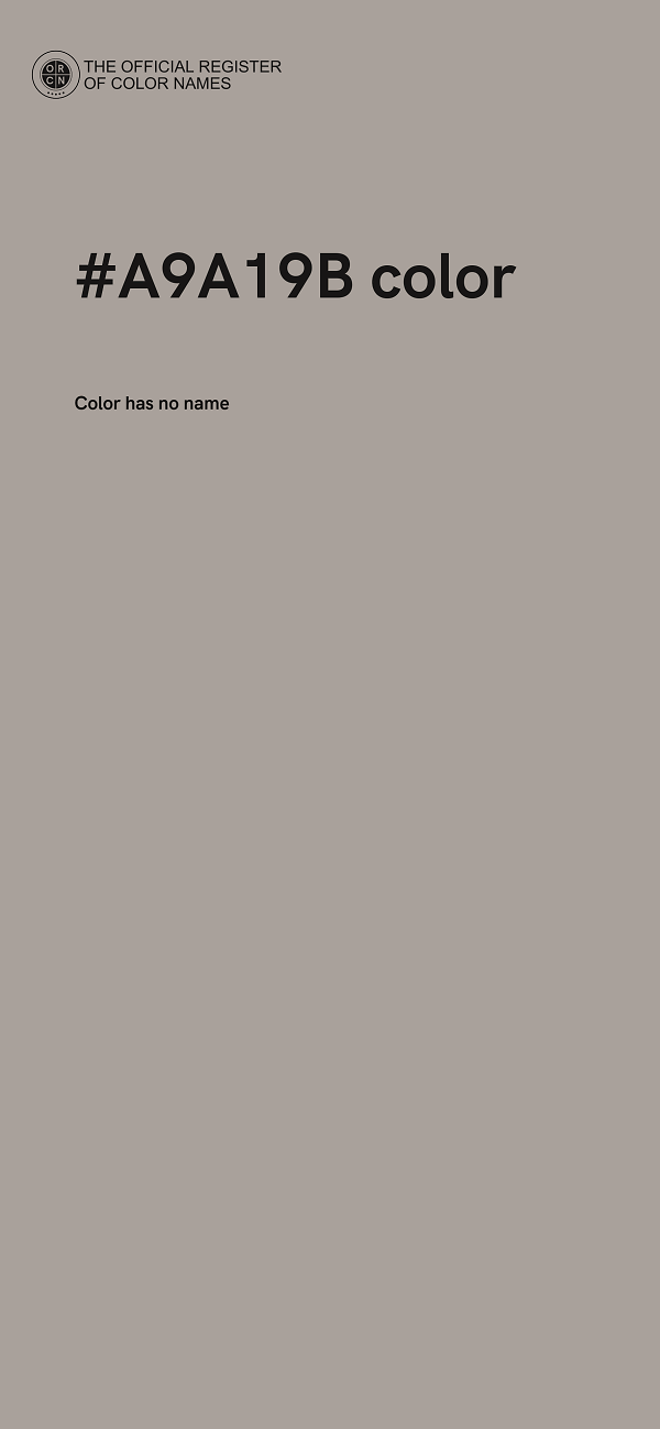 #A9A19B color image