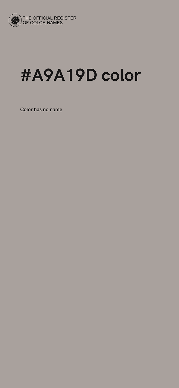 #A9A19D color image