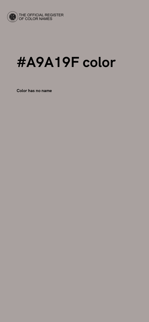 #A9A19F color image