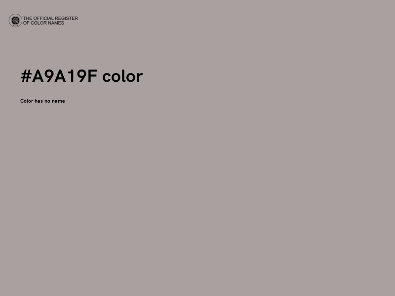 #A9A19F color image
