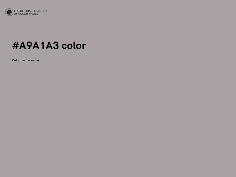 #A9A1A3 color image
