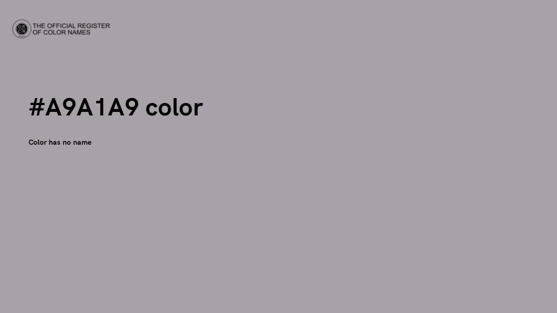 #A9A1A9 color image