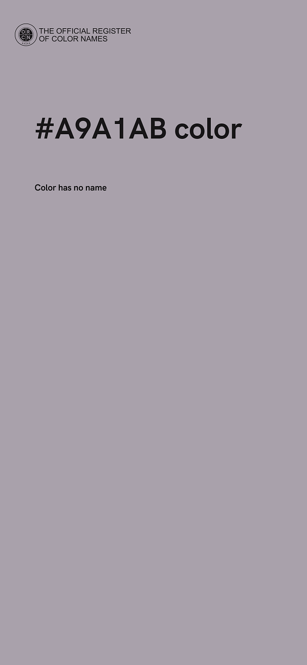 #A9A1AB color image