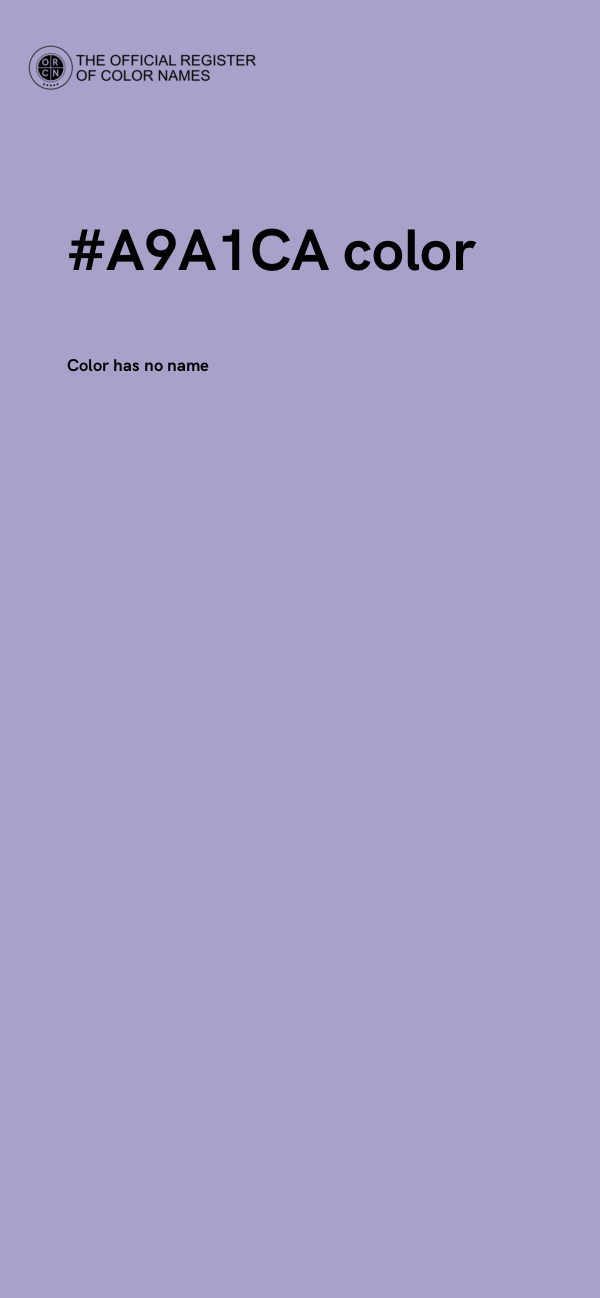 #A9A1CA color image