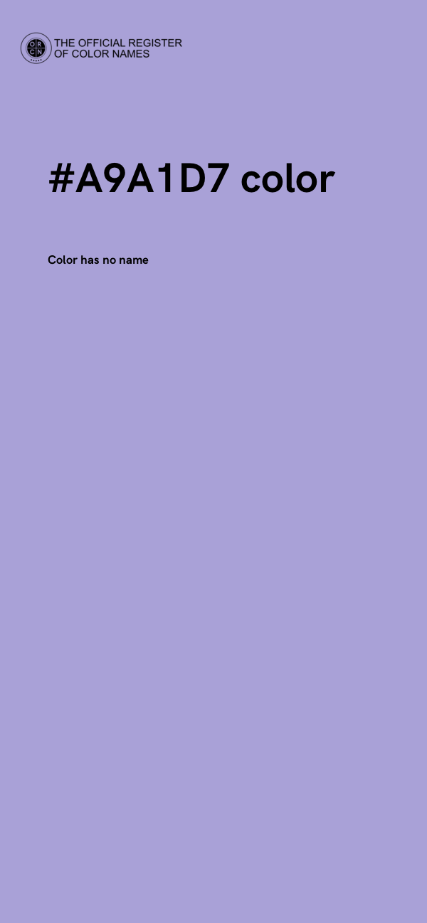 #A9A1D7 color image