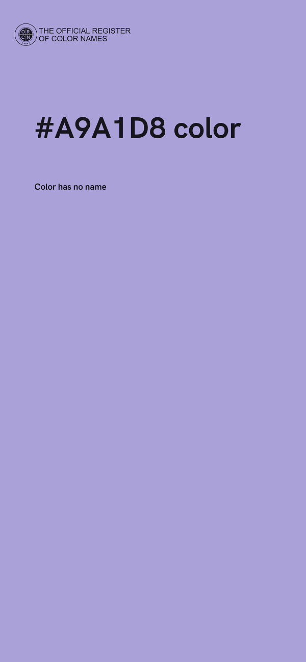 #A9A1D8 color image