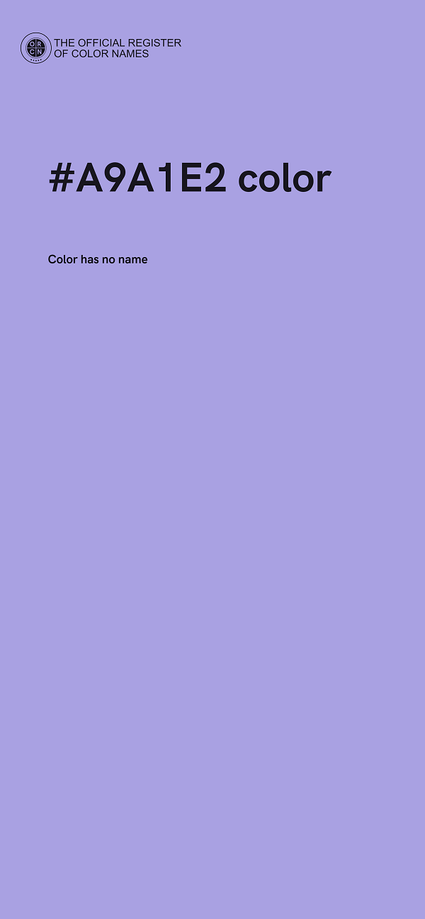 #A9A1E2 color image