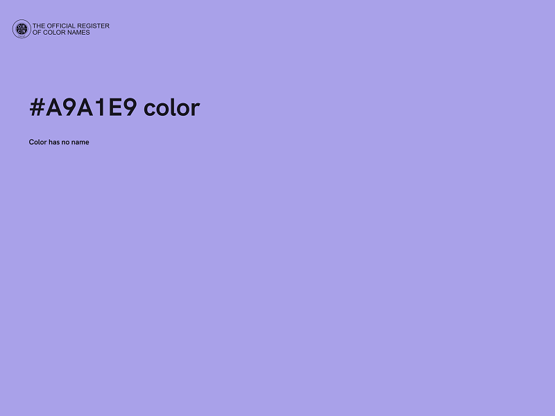 #A9A1E9 color image