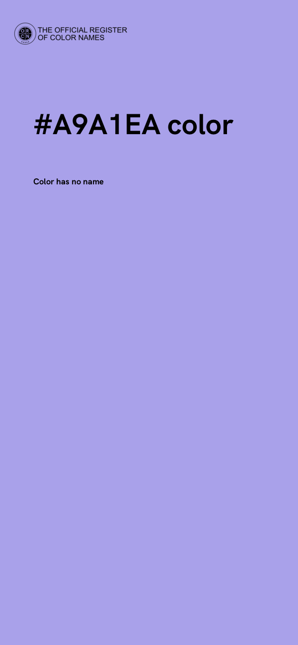 #A9A1EA color image