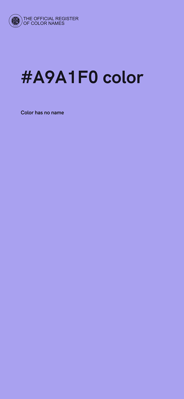 #A9A1F0 color image