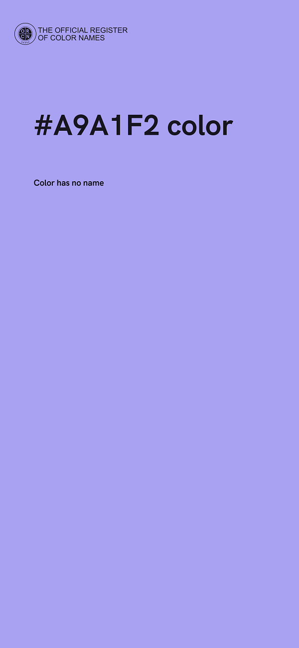 #A9A1F2 color image