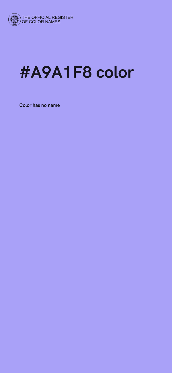 #A9A1F8 color image
