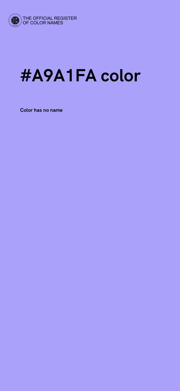 #A9A1FA color image
