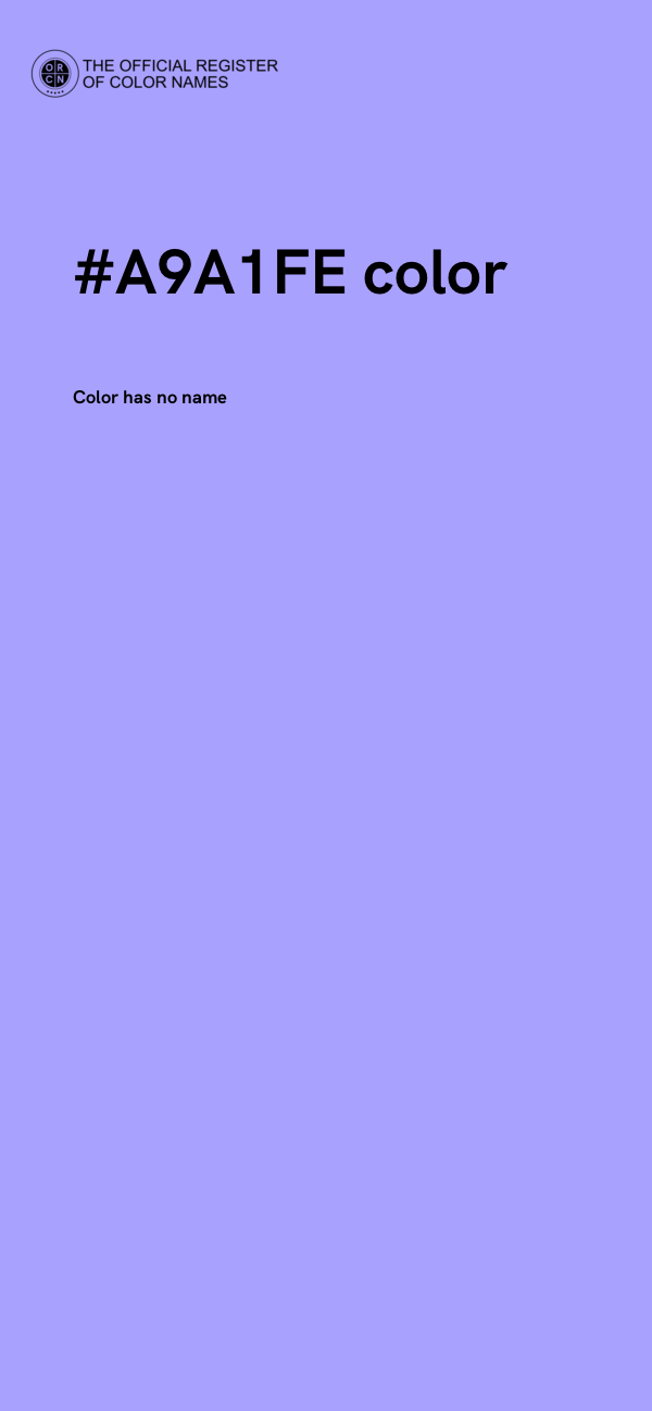 #A9A1FE color image