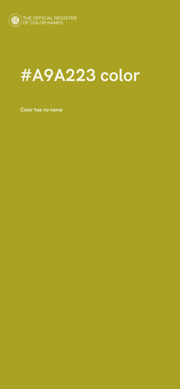 #A9A223 color image