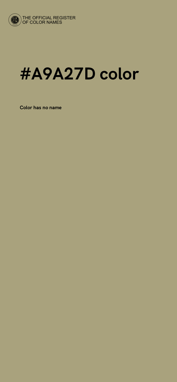 #A9A27D color image