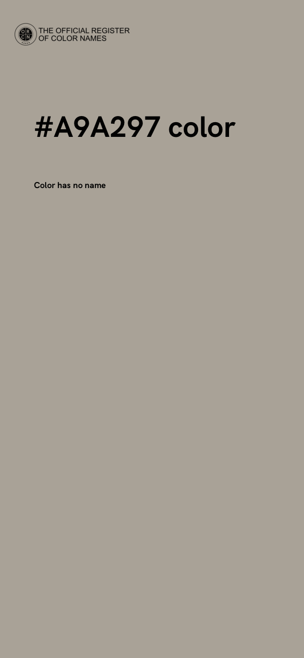 #A9A297 color image