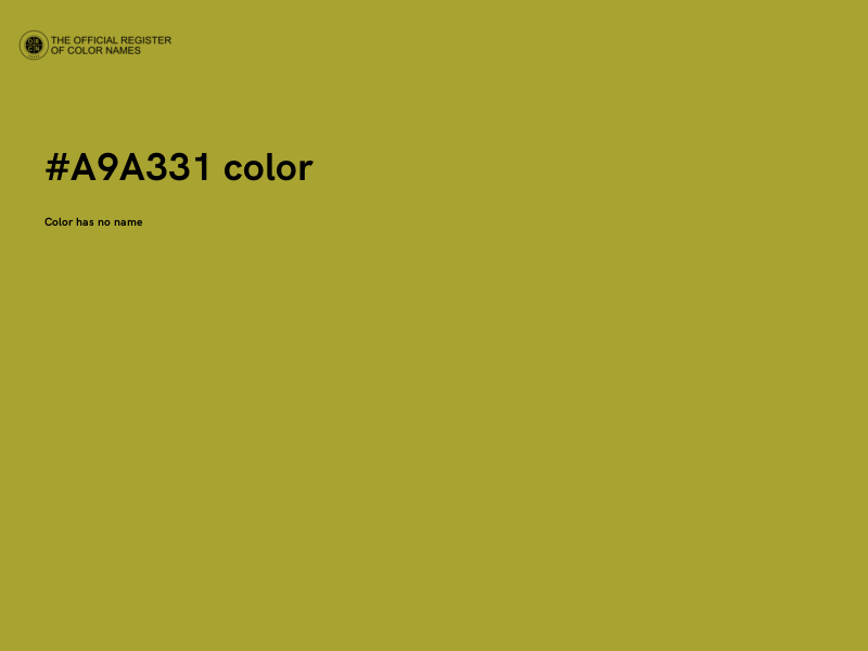 #A9A331 color image