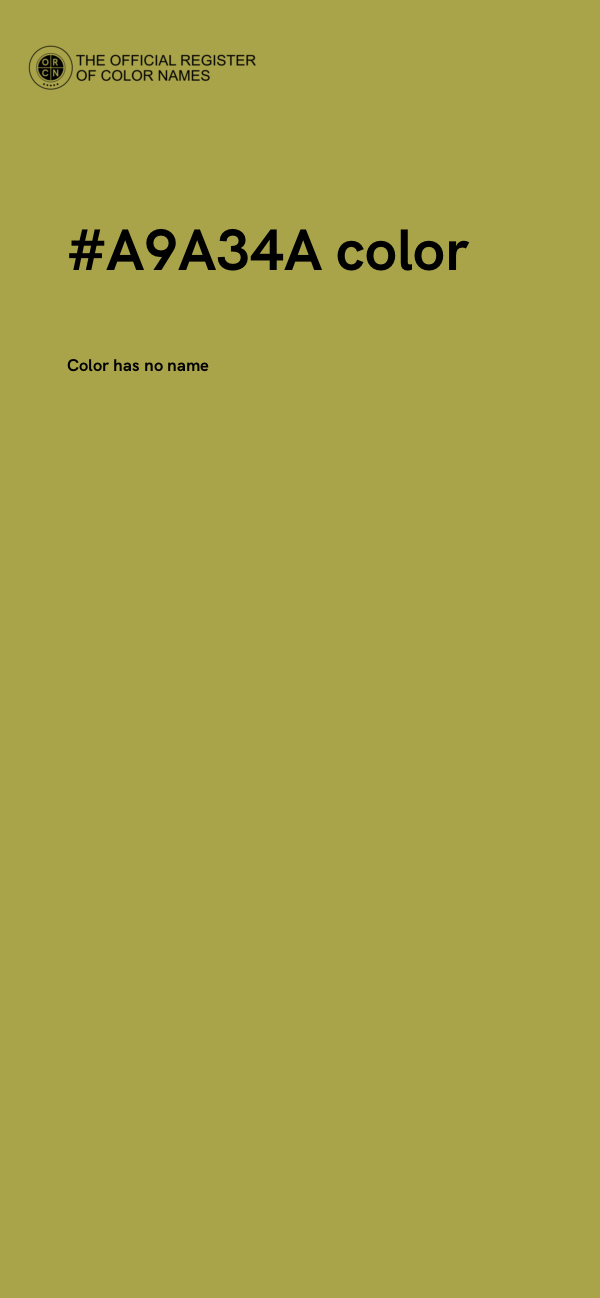 #A9A34A color image