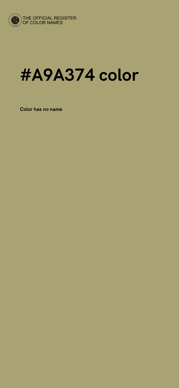 #A9A374 color image