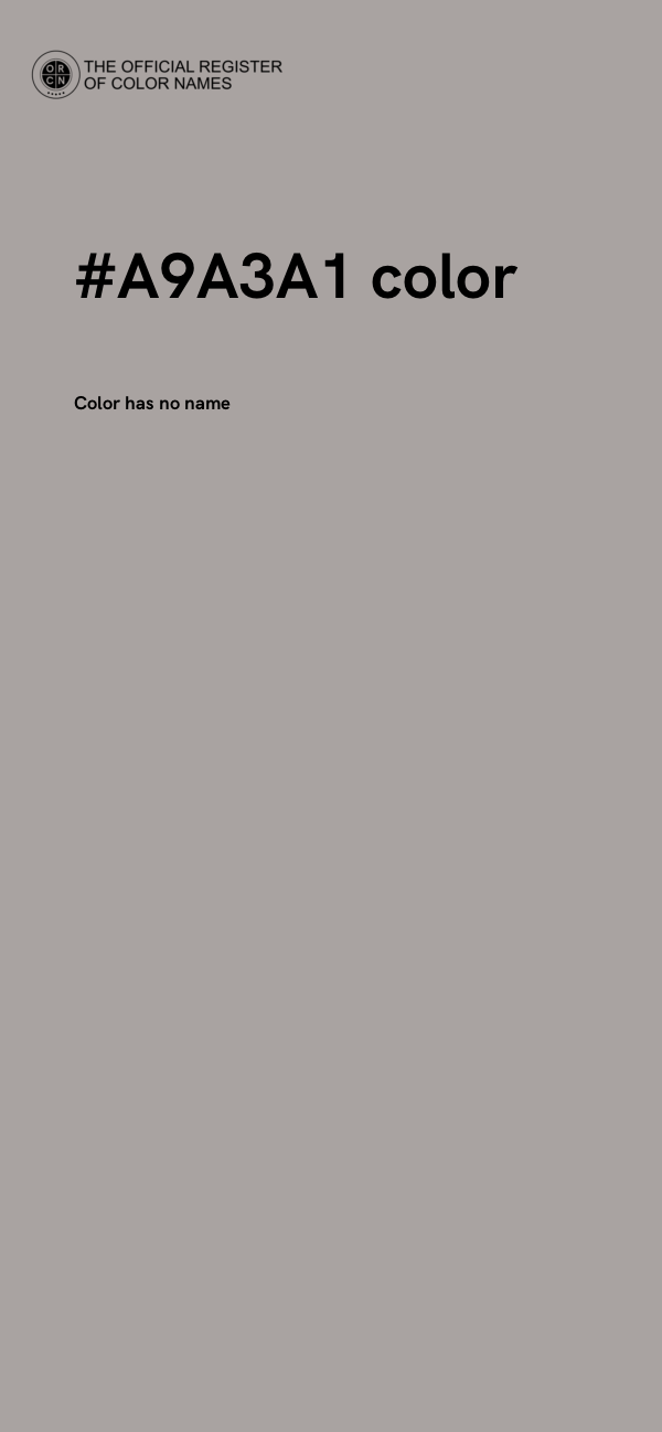#A9A3A1 color image