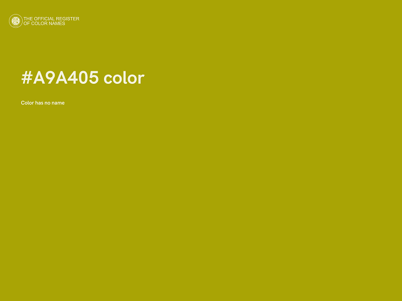 #A9A405 color image