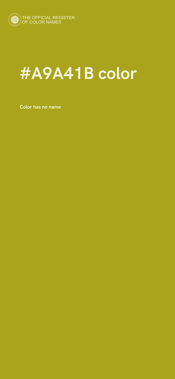 #A9A41B color image