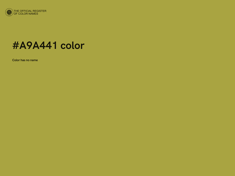 #A9A441 color image
