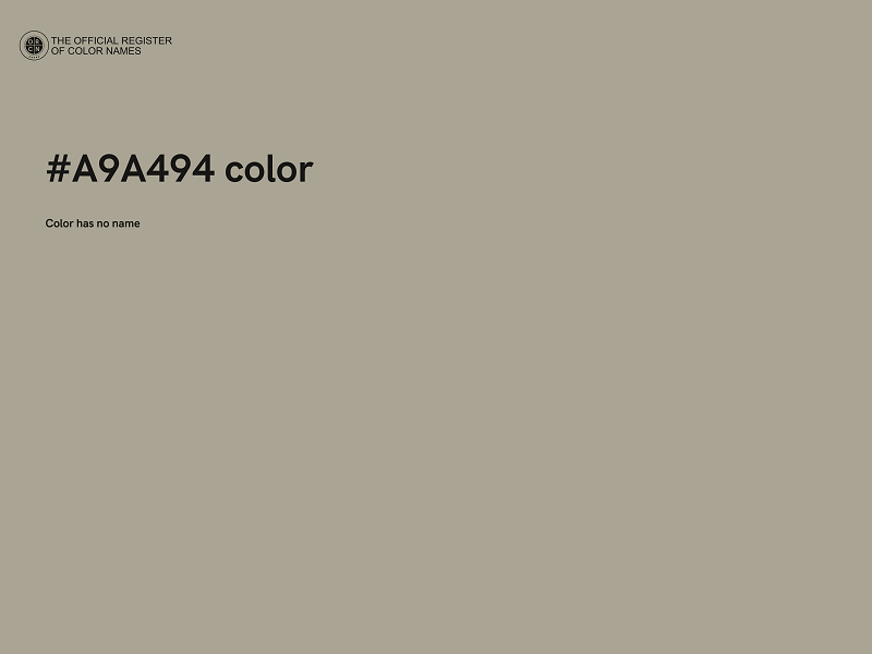 #A9A494 color image