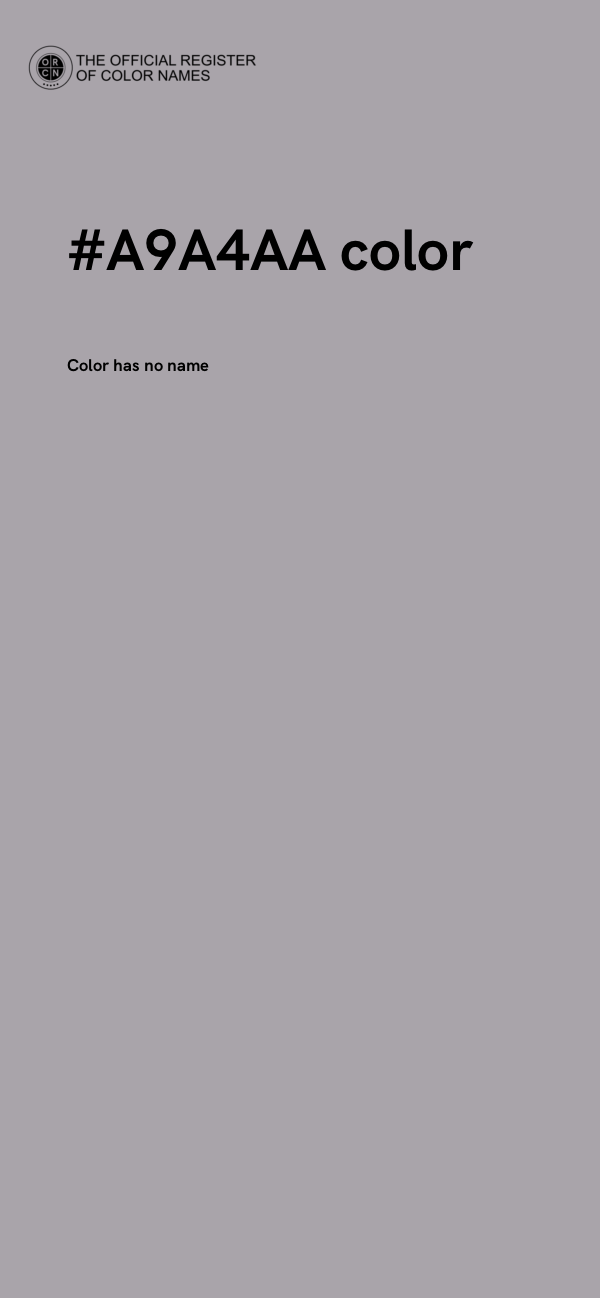 #A9A4AA color image