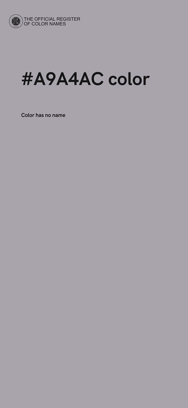 #A9A4AC color image
