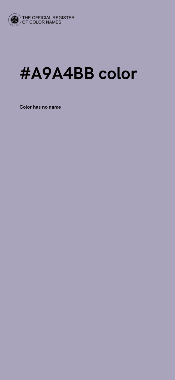 #A9A4BB color image
