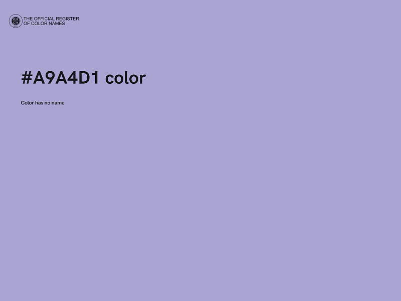 #A9A4D1 color image