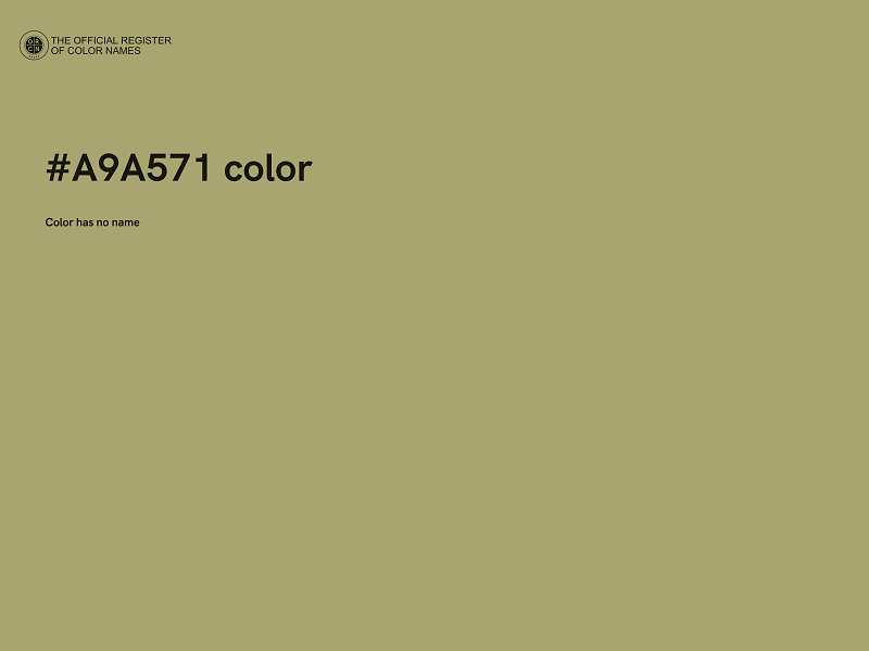 #A9A571 color image