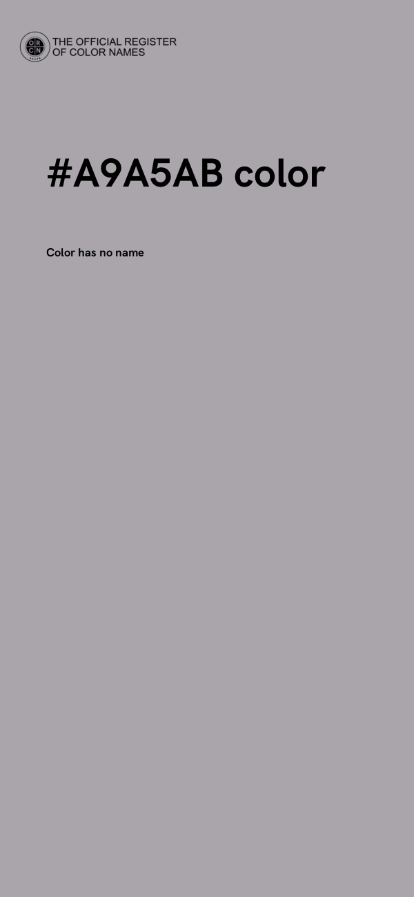 #A9A5AB color image