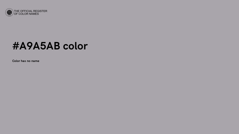 #A9A5AB color image