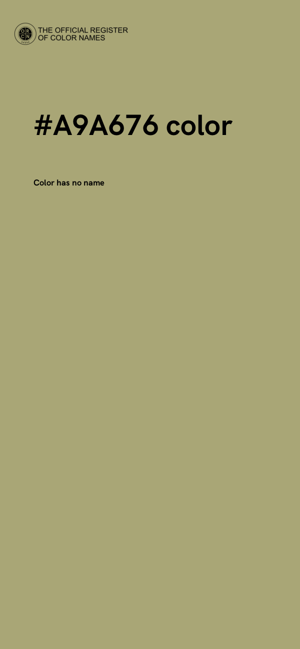 #A9A676 color image
