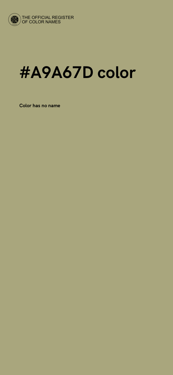 #A9A67D color image