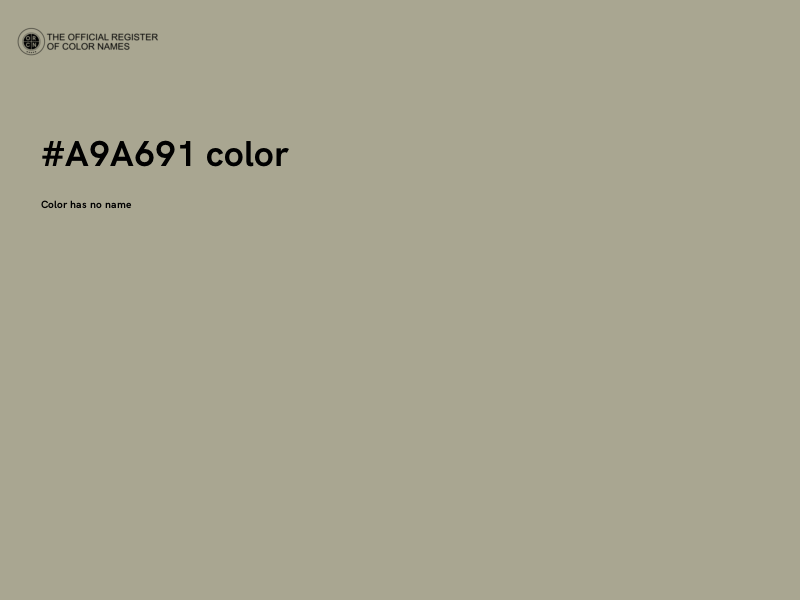 #A9A691 color image