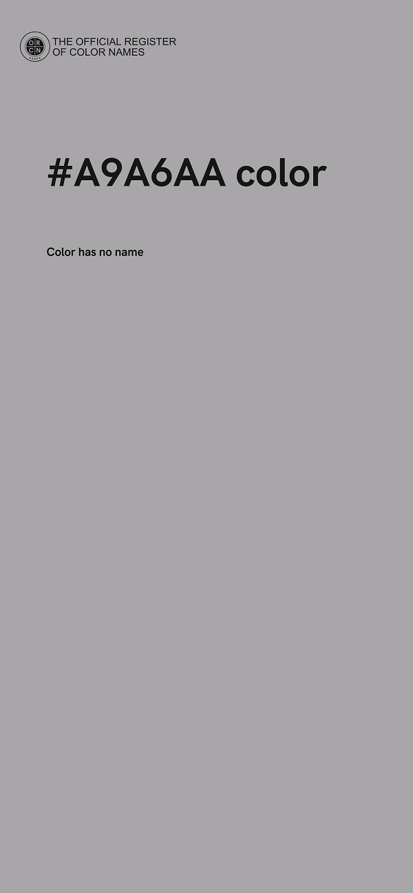 #A9A6AA color image