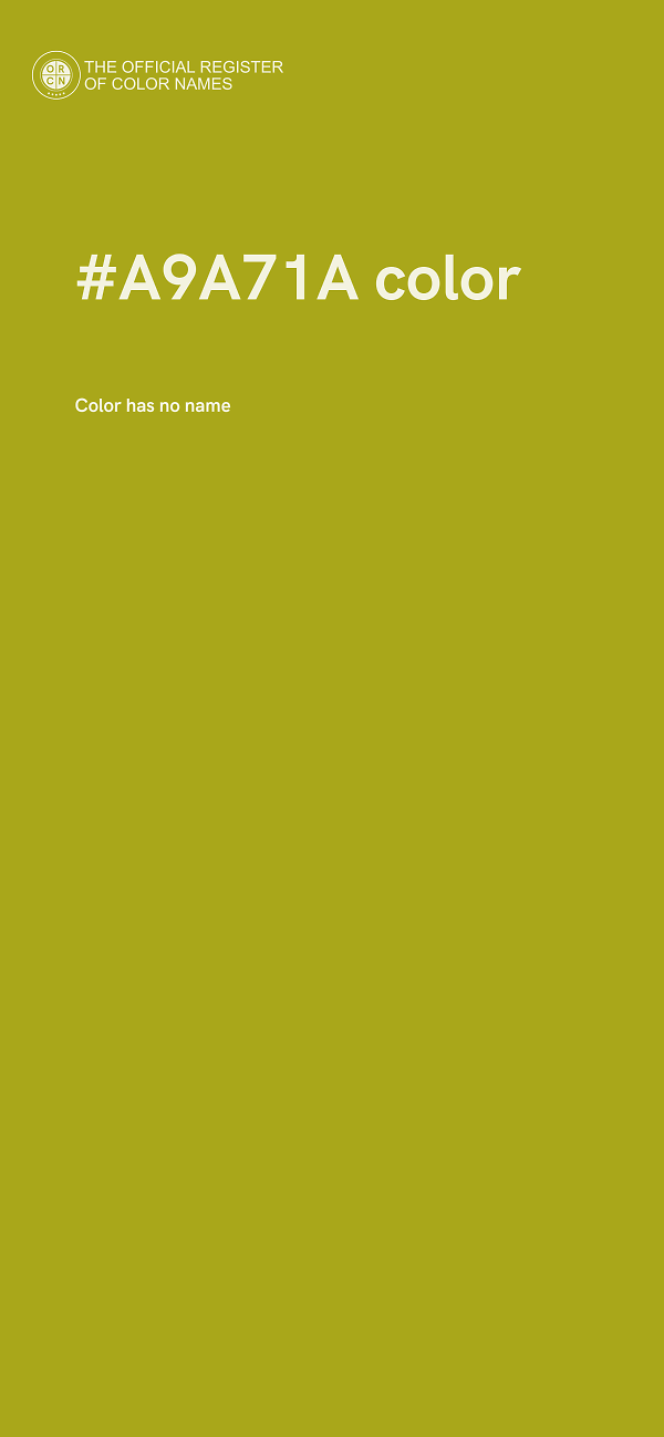 #A9A71A color image