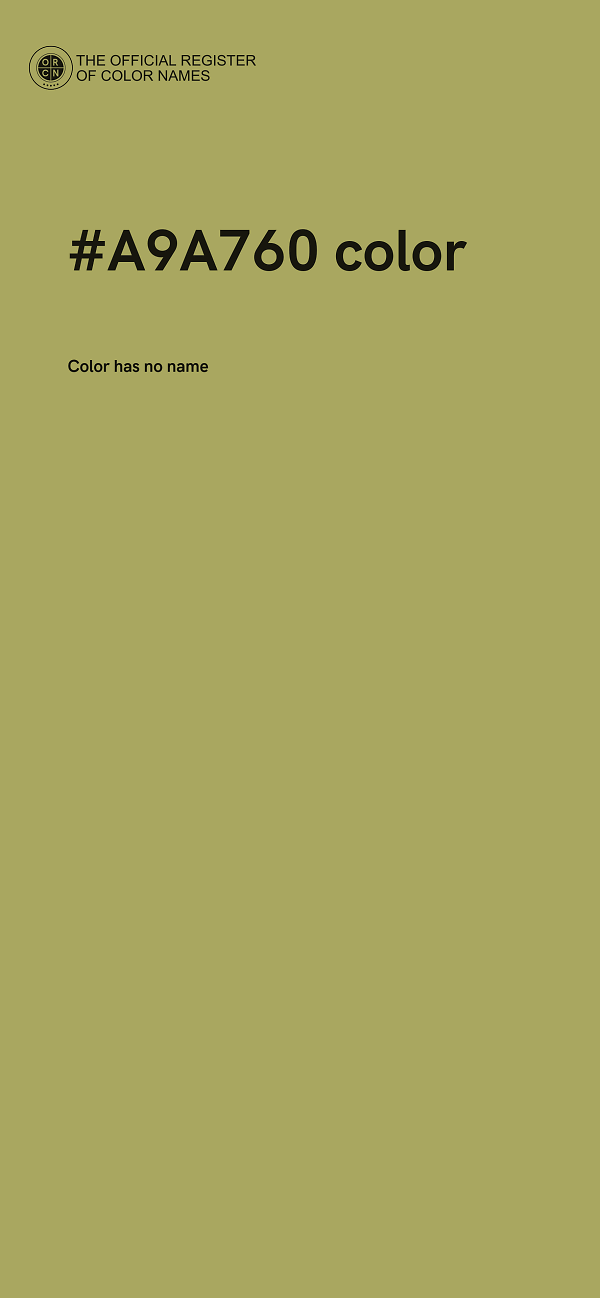 #A9A760 color image